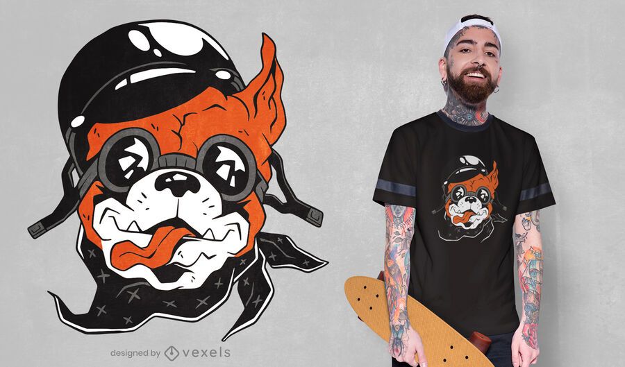 Biker dog t-shirt design Biker dog t-shirt design