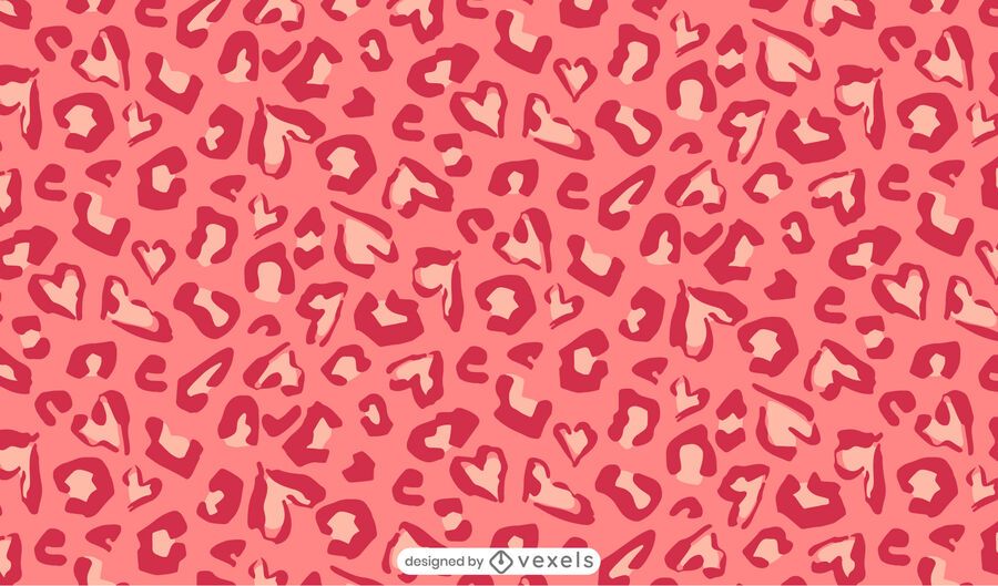 Leopard heart print pattern design Leopard heart print pattern design