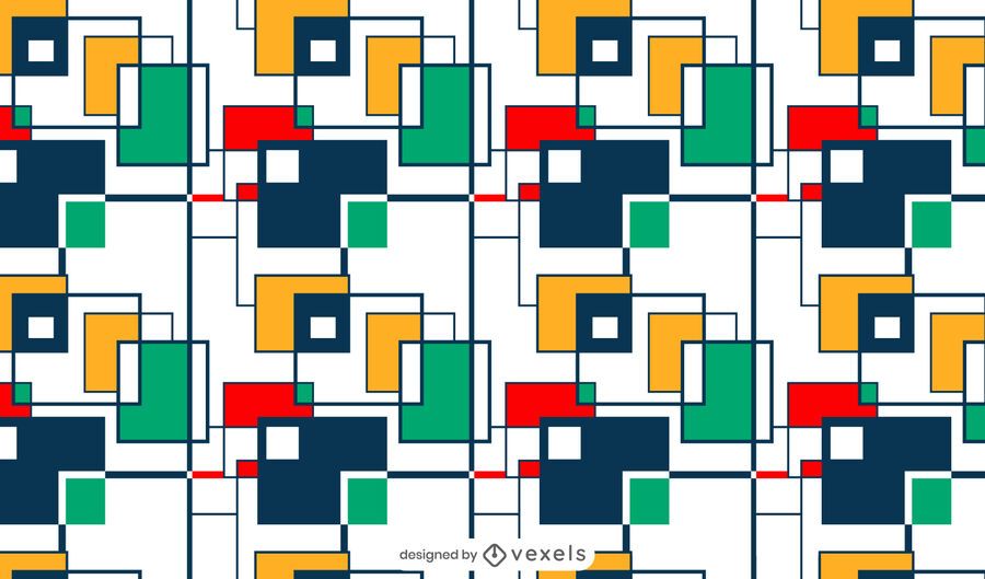Colorful squares pattern design Colorful squares pattern design