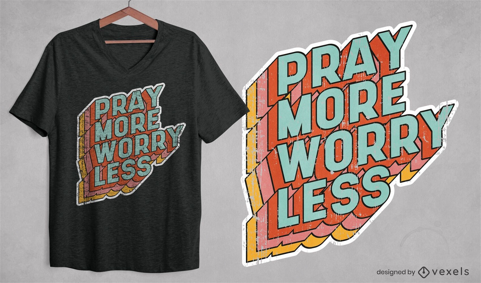 Pray more t-shirt design