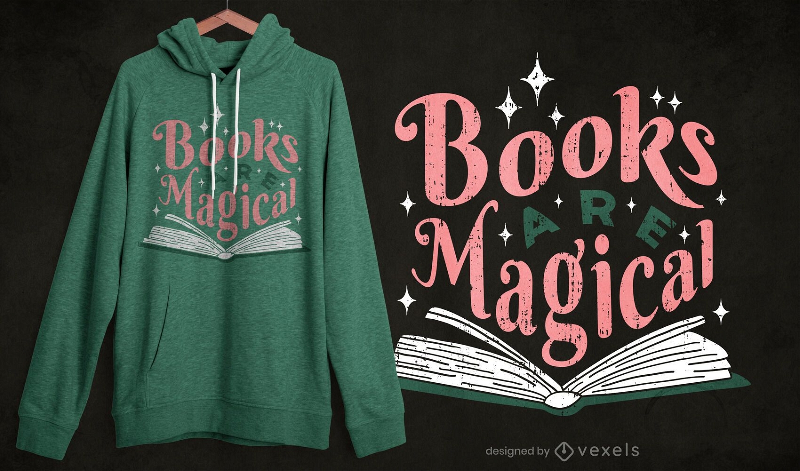 Bücher sind magisches T-Shirt Design