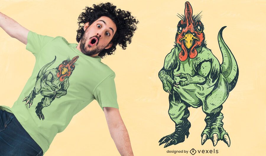 Huhn T Rex T-Shirt Design Huhn T Rex T-Shirt Design