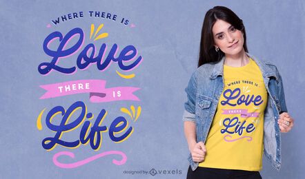 Donde hay amor camiseta psd Donde hay amor camiseta psd