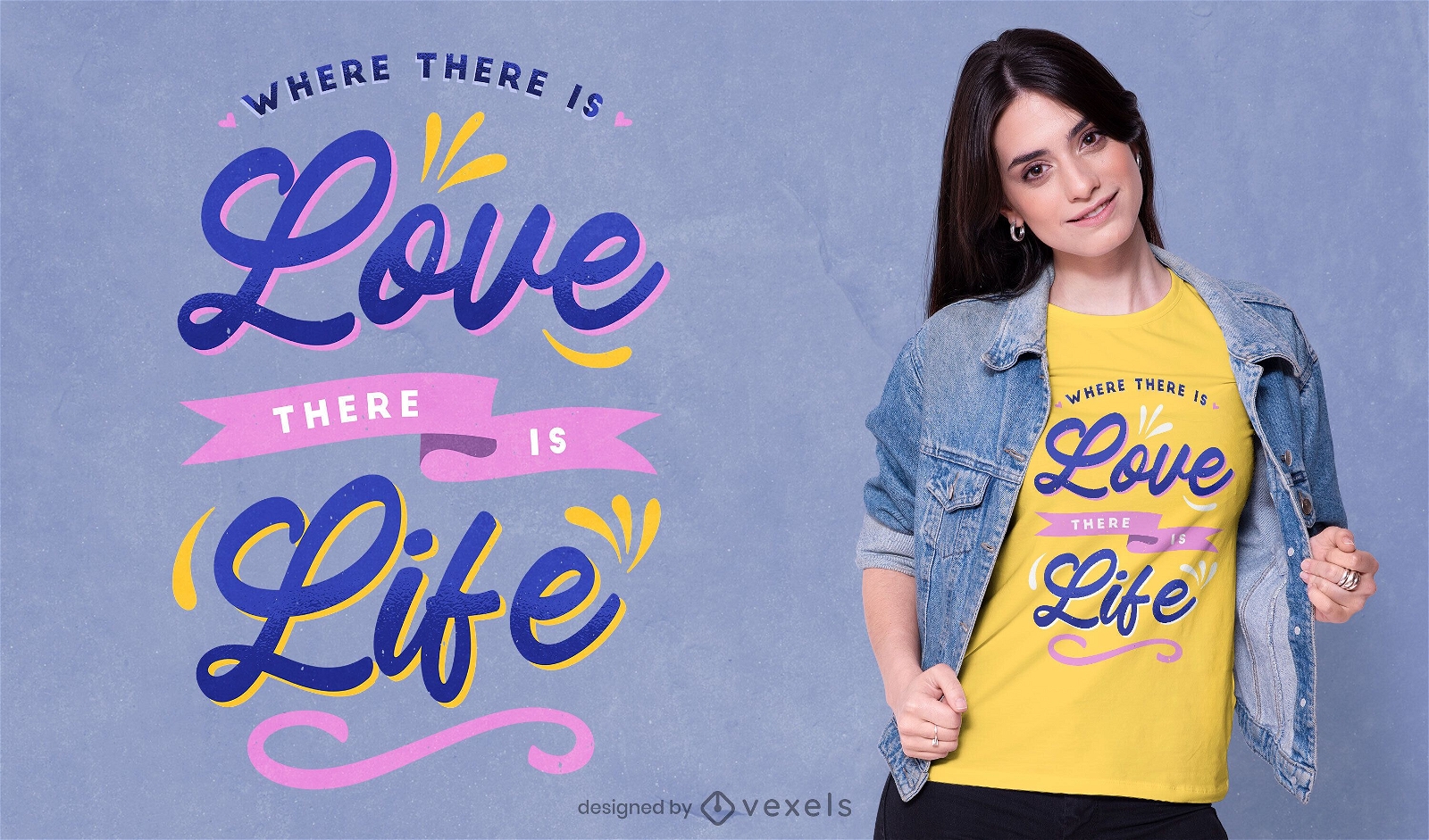 Where there is love psd t-shirt