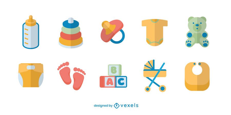 Flat baby element set Flat baby element set