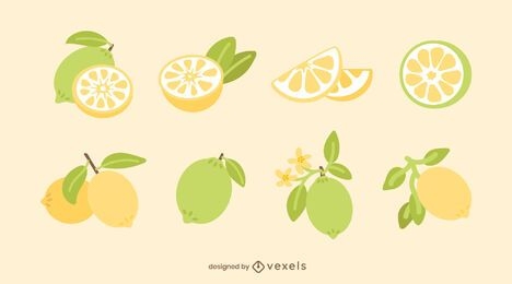 Set de limón plano