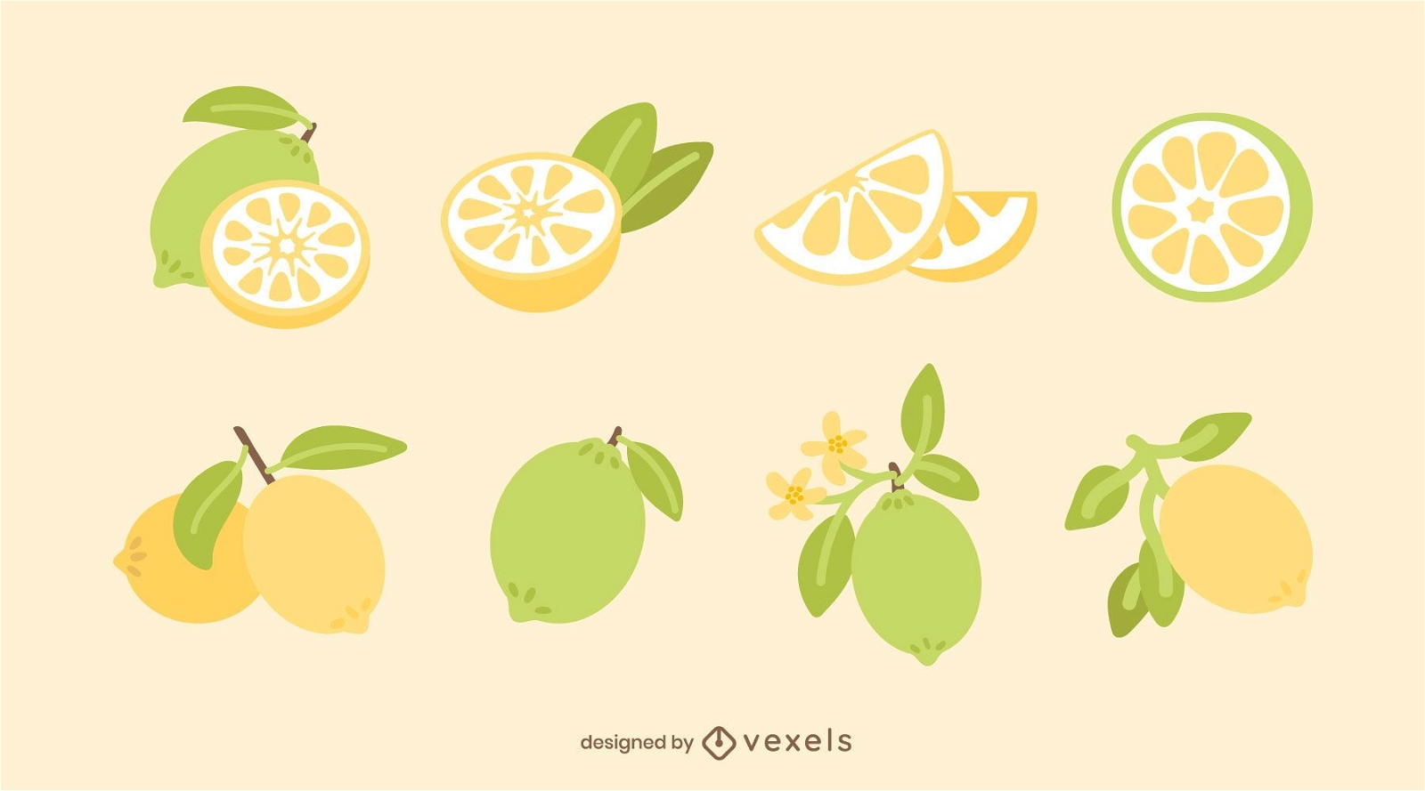 Conjunto de limão liso