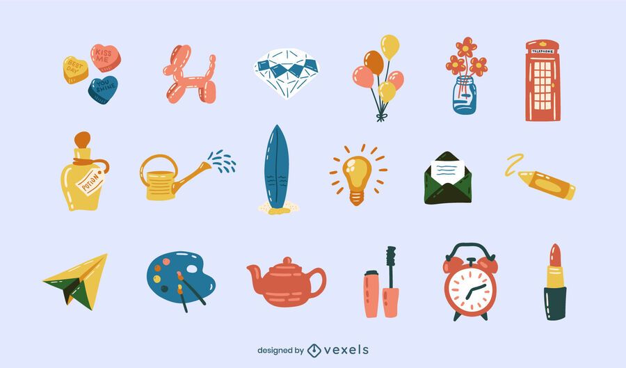 Misc elements glossy set Misc elements glossy set