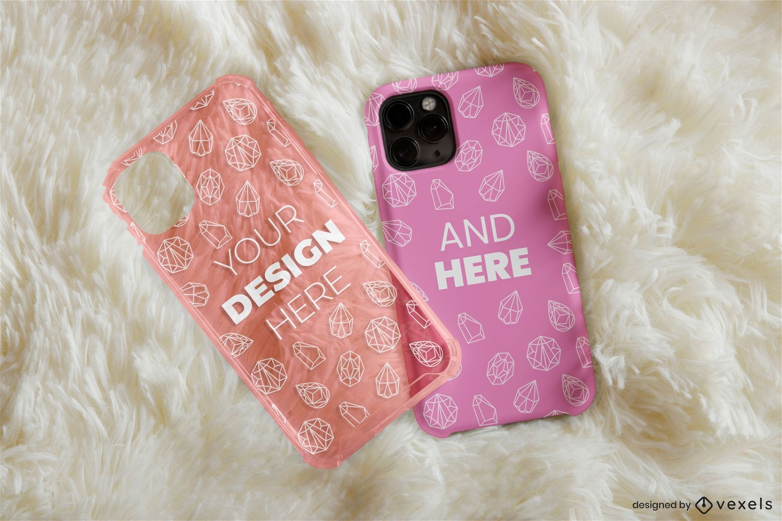 Phone cases rug mockup design