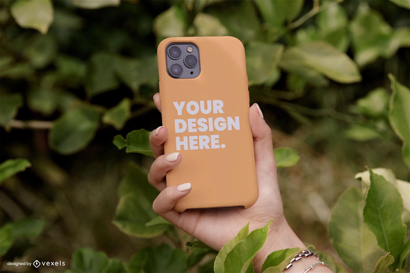 Phone case nature mockup design