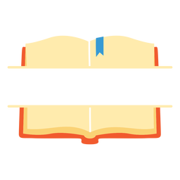 Icono de libro dividido Diseño PNG
