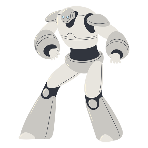 Carácter de cyborg musculoso Diseño PNG