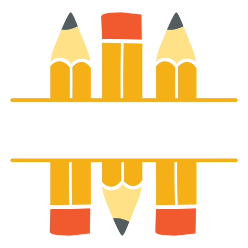 Split-Symbol f?r klassische Stifte PNG-Design