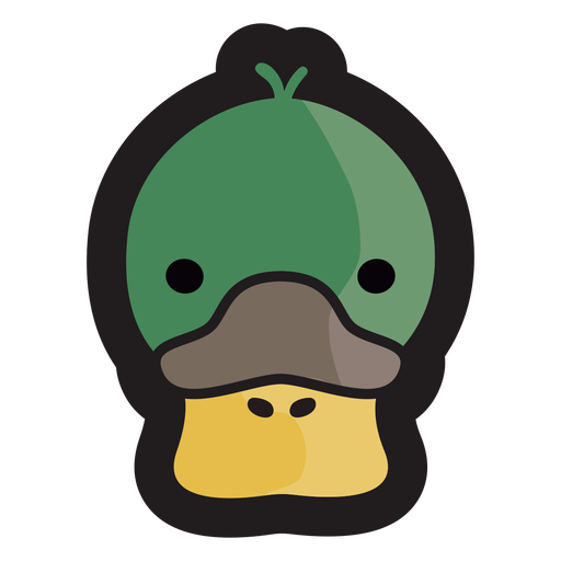 Logotipo da cabeça de pato Desenho PNG