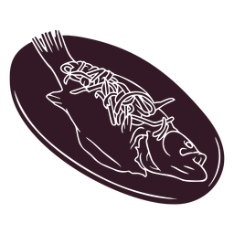 Fish rosh hashanah cut out PNG Design