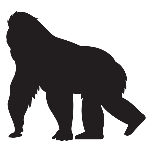 Gorilla Monkey Species Silhouette PNG & SVG Design For T-Shirts