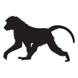 Guinea baboon silhouette PNG Design Transparent PNG
