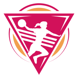 Handball female player logo PNG Design Transparent PNG