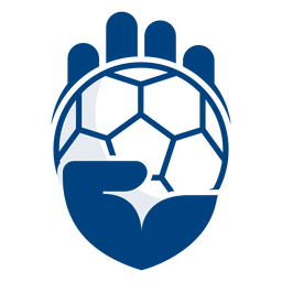 Logotipo de mano de balonmano Diseño PNG