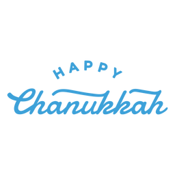 Happy chanukkah lettering