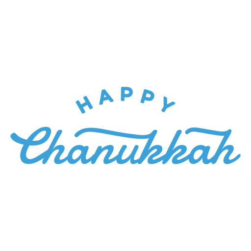 Letras de chanukkah feliz Desenho PNG