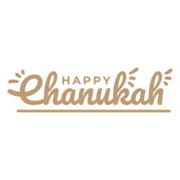 Letras monocromáticas de feliz chanukkah