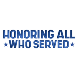 Honoring Who Served Veterans Lettering PNG & SVG Design For T-Shirts