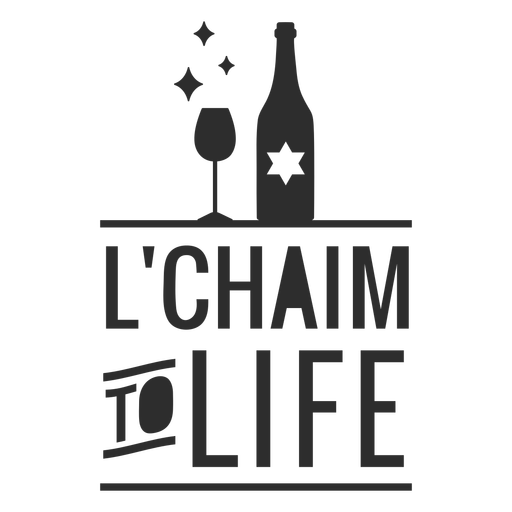 Download Lchaim to life bottle badge - Transparent PNG & SVG vector file