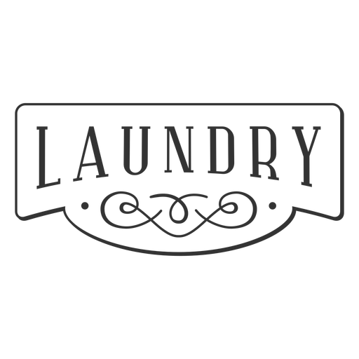 Laundry vintage decor label PNG Design
