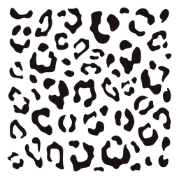Leopard print square stencil