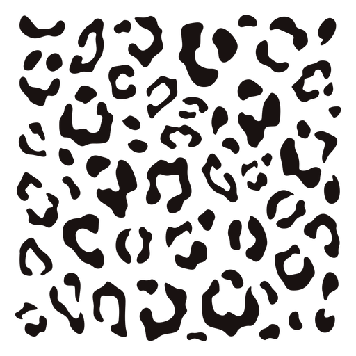Leopard print square stencil Transparent PNG & SVG vector file