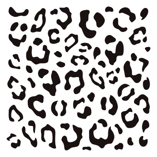 Leopard print square stencil - Transparent PNG & SVG vector file