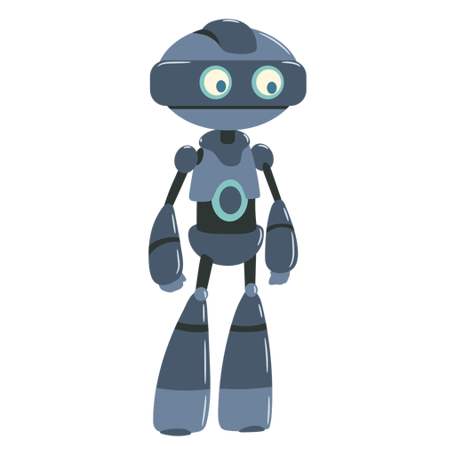Pequeno personagem de ilustração de robô Desenho PNG