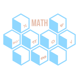 Conceitos do hexaedro matemático Desenho PNG
