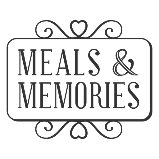 Download Meals Memories Vintage Label Transparent Png Svg Vector File