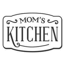 Moms Kitchen Vintage Label Transparent Png Svg Vector