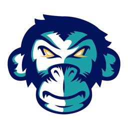Monkey ape logo PNG Design