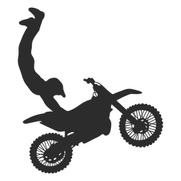 Silhueta de ação extrema do motocross Desenho PNG