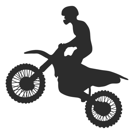 Motocross-Reit-Silhouette PNG-Design