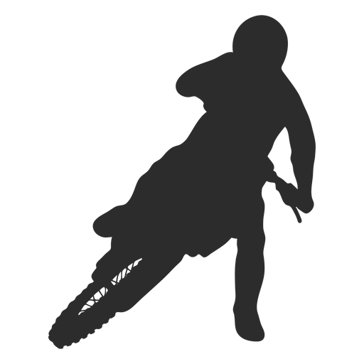 Motocross stop rider silhouette PNG Design