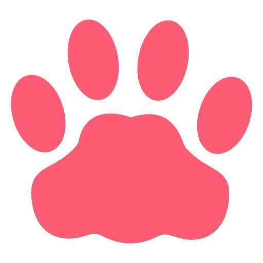 Pet monochrome paw flat - Transparent PNG & SVG vector file