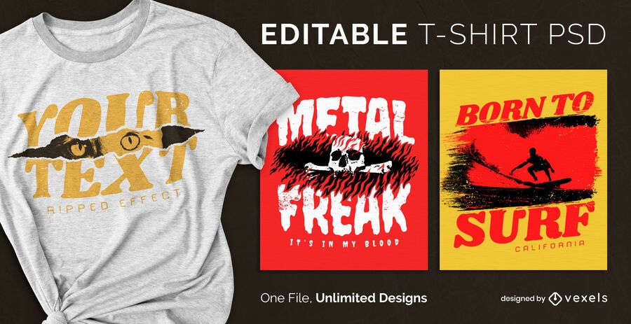 Ripped scalable t-shirt psd Ripped scalable t-shirt psd