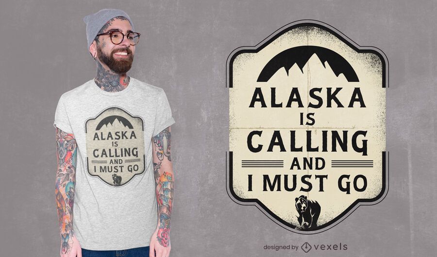 O Alasca está chamando o design de camisetas O Alasca está chamando o design de camisetas