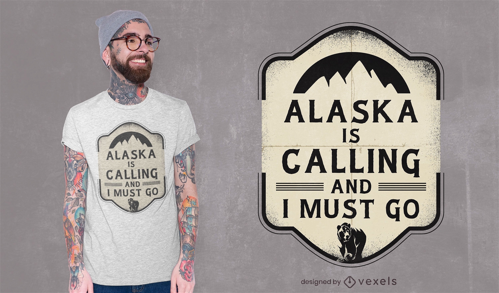 Alaska está llamando diseño de camiseta