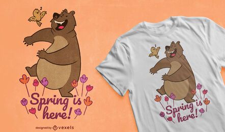 Frühling ist hier T-Shirt Design