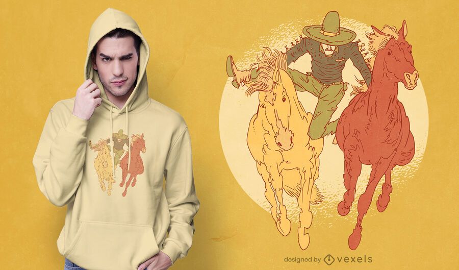 Mexikanisches Rodeo-T-Shirt Design Mexikanisches Rodeo-T-Shirt Design
