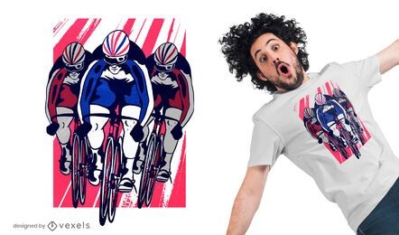Radrennfahrer-T-Shirt-Design