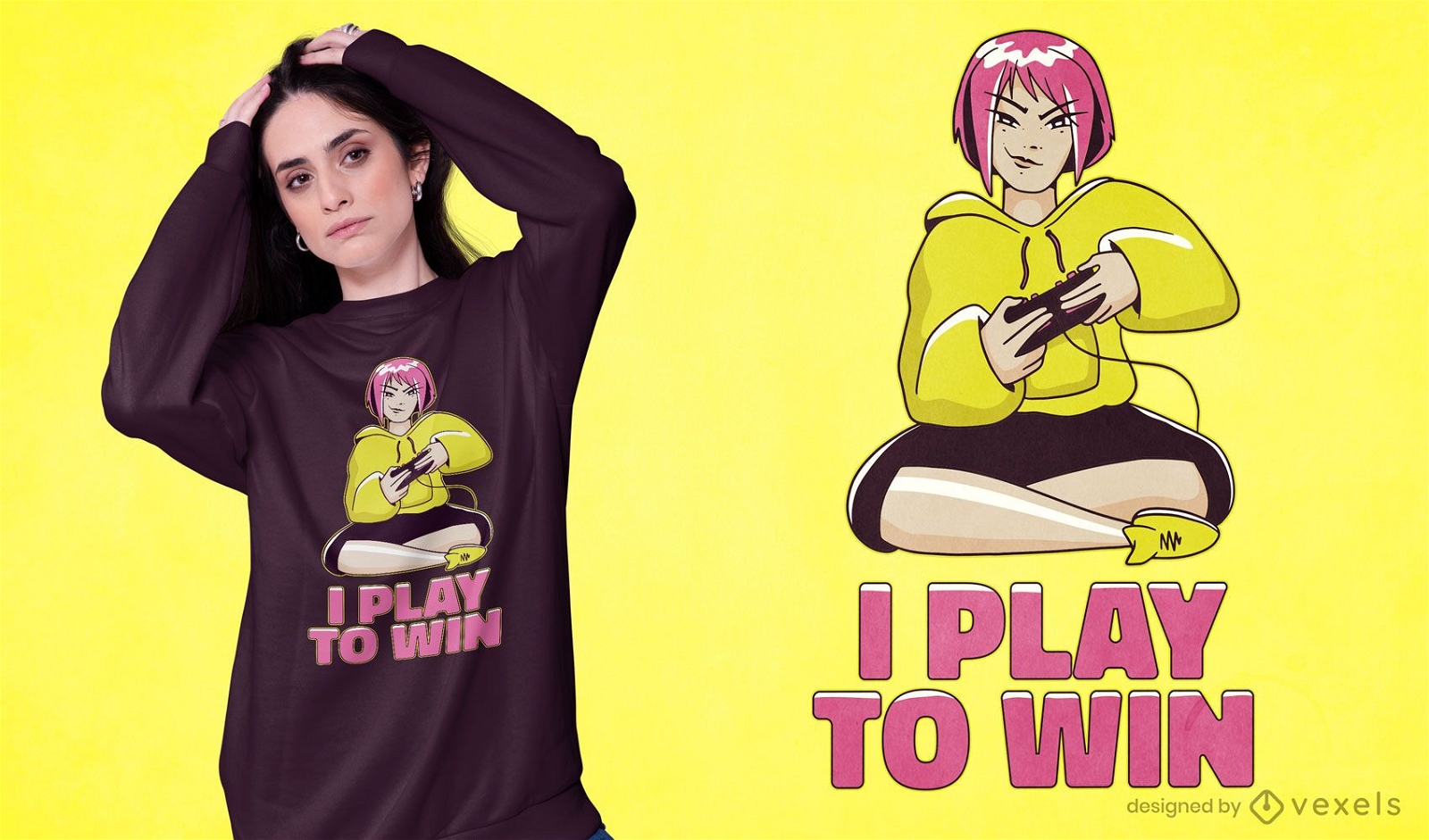I play to win t-shirt design