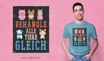 Tierliebes-T-Shirt Design