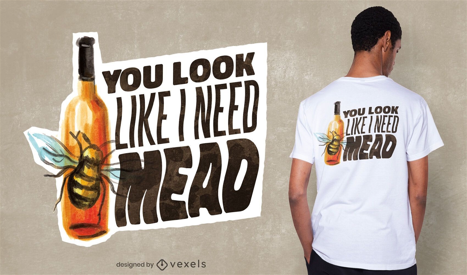 Design de camiseta com citações de Mead